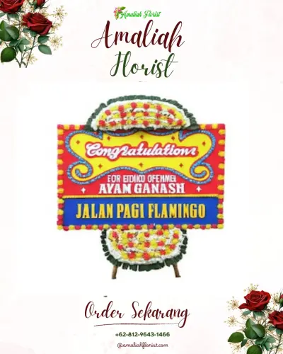 Bunga Papan Congratulation di Mamajang Luar